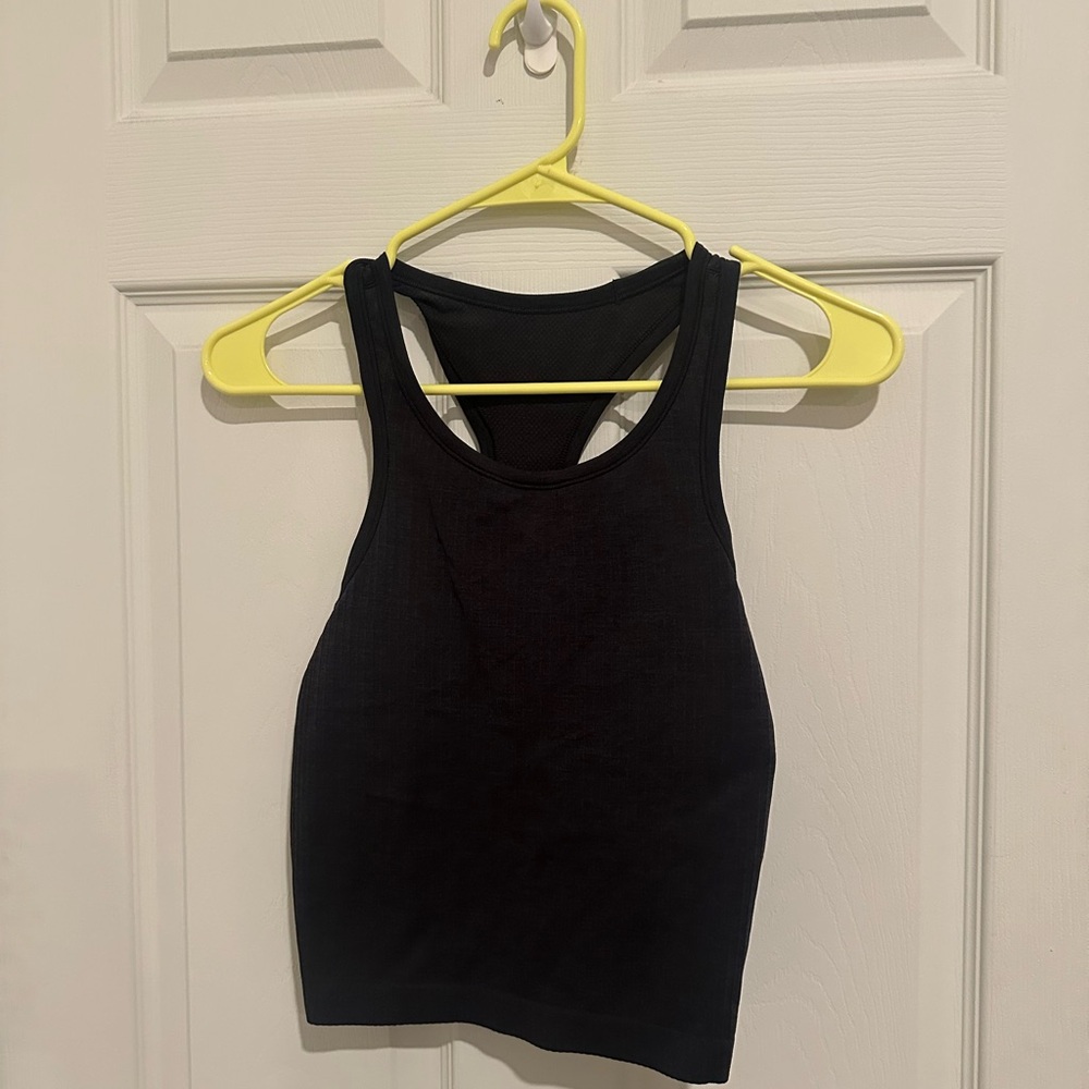 Lululemon Athletica Black Epp to Street Cropped Razorback Tank M